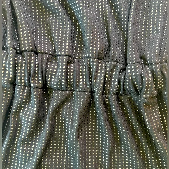 Zara evening collection studded silver black one shoulder mini dress. Size M. - Picture 4 of 5